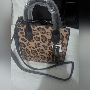 Christian Siriano Tan and Black Satchel